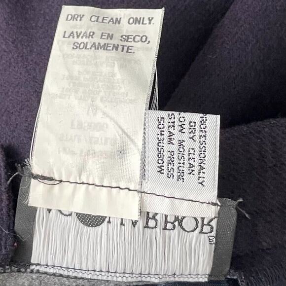 Vintage Sag Harbor Size 14 Dark Navy Blue Wool Skirt Academia Schoolgirl Career - Picture 8 of 12